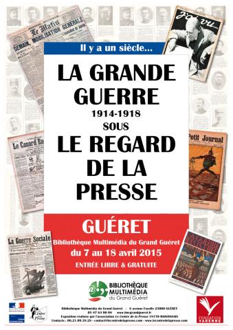 Visuel exposition La Grande Guerre sous le regard de la presse