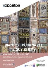 Affiche Exposition Diane de Bournazel et Guy Emery