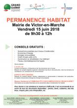 Affiche permanence habitat Saint-Victor le 15062018